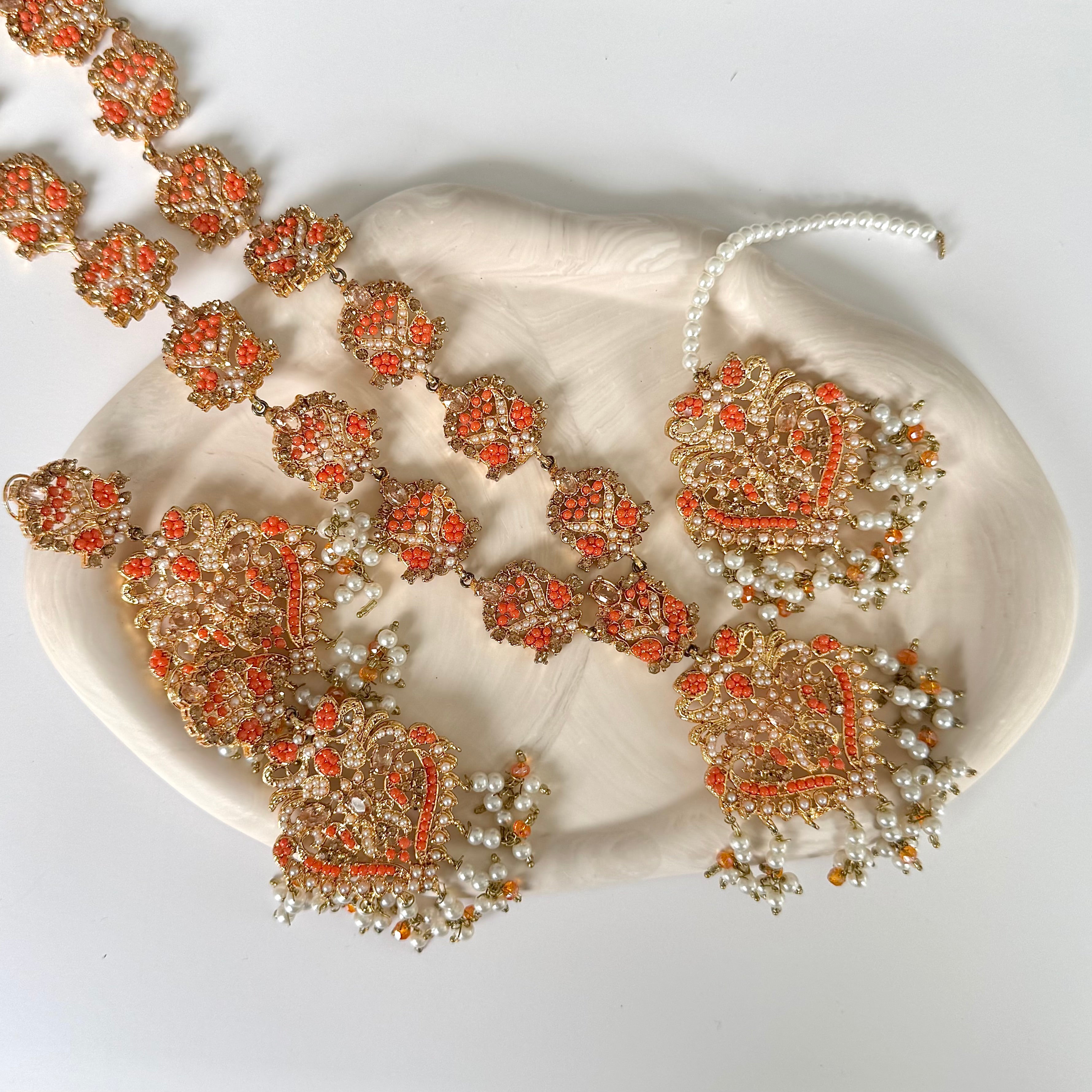 Sahar Long Necklace Set (Mala)