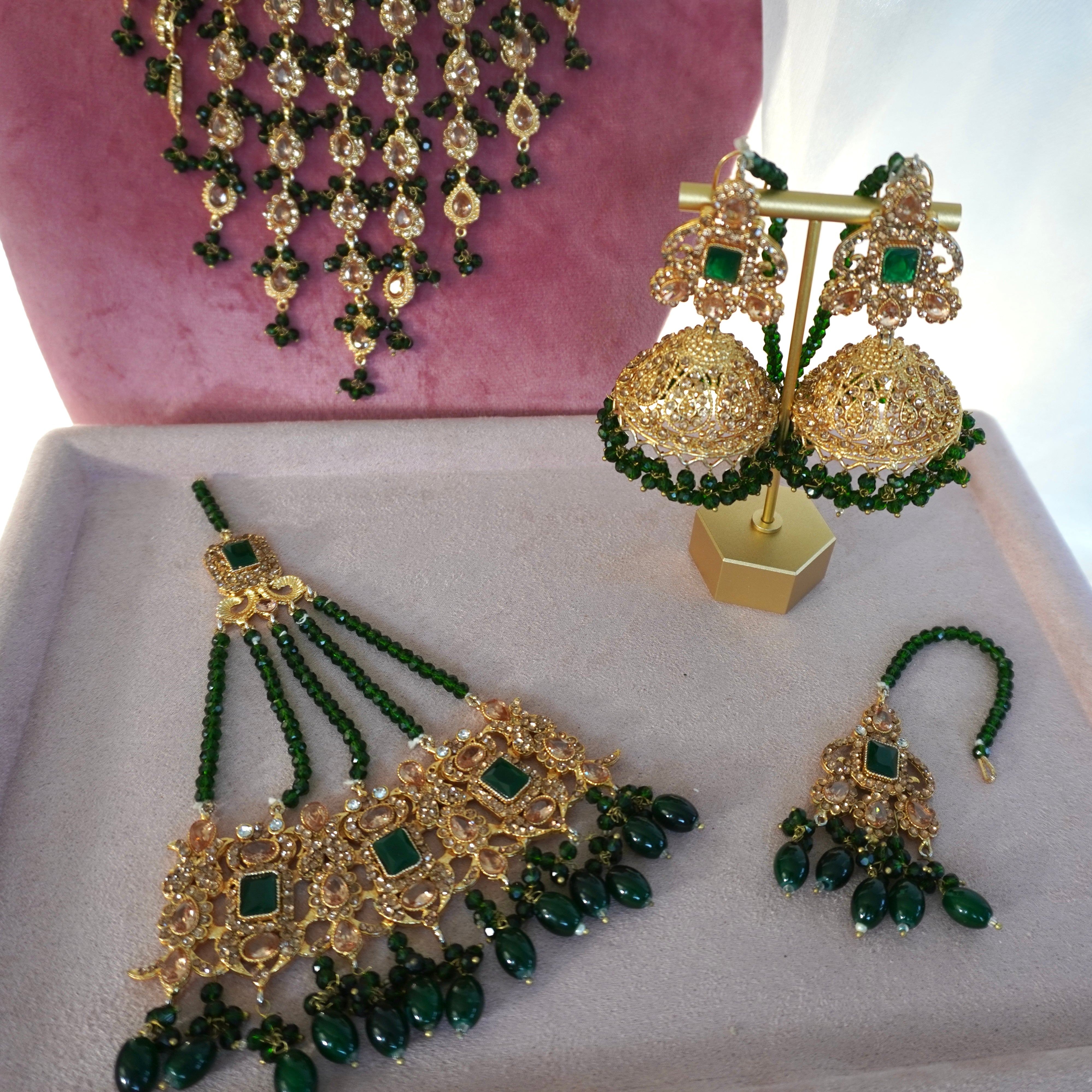 Haniya Necklace Set Long - Gold