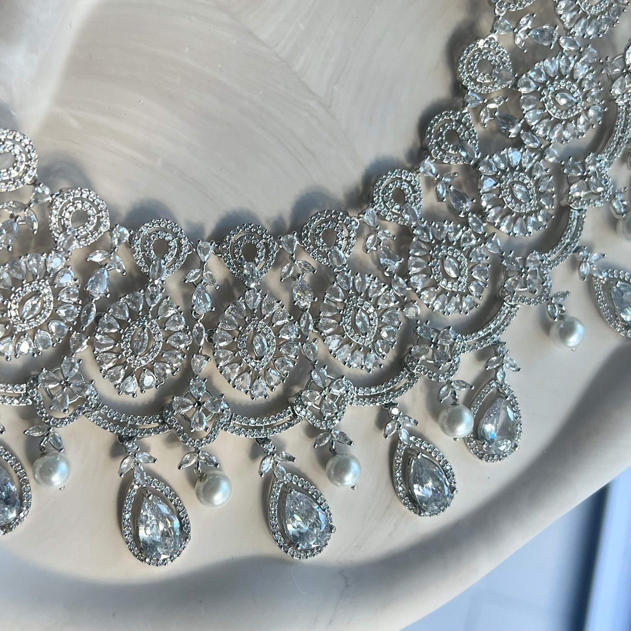 Zohra Diamanté Necklace Set