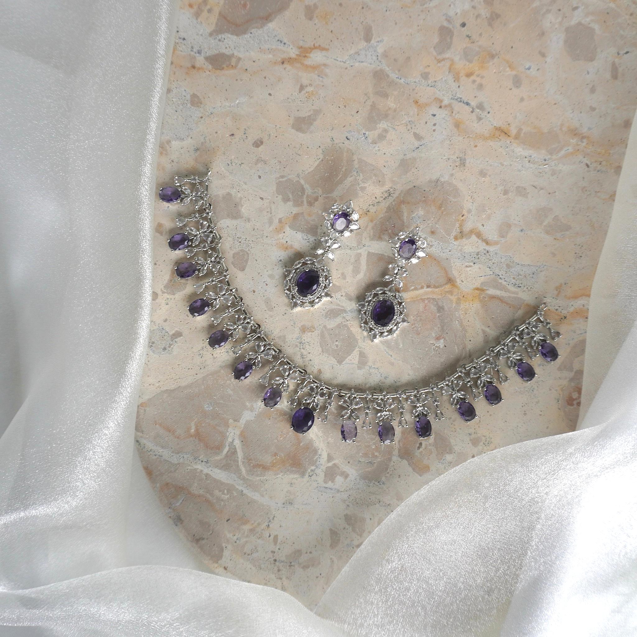 Imaan Zirconia Necklace Set