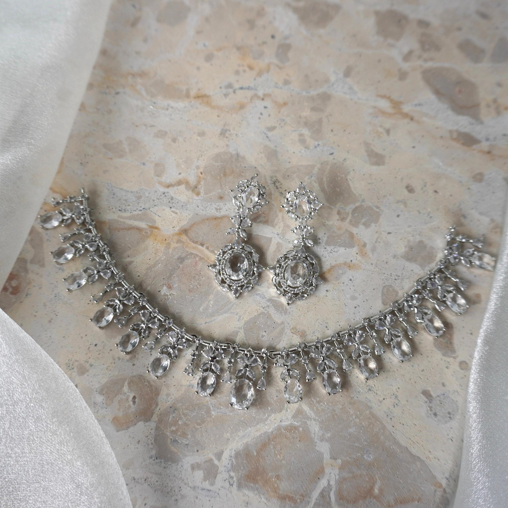 Imaan Zirconia Necklace Set