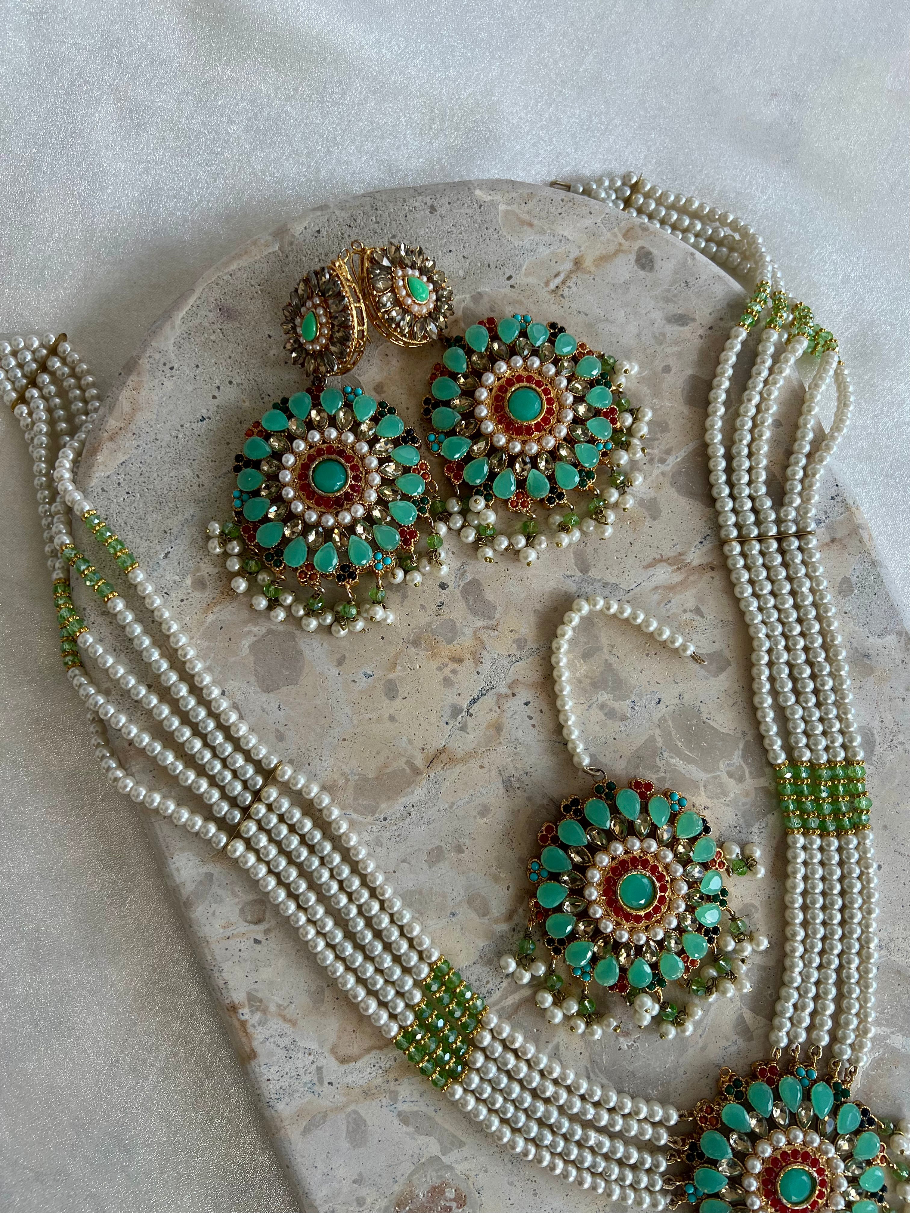 Aaira Long Necklace Set (Mala)