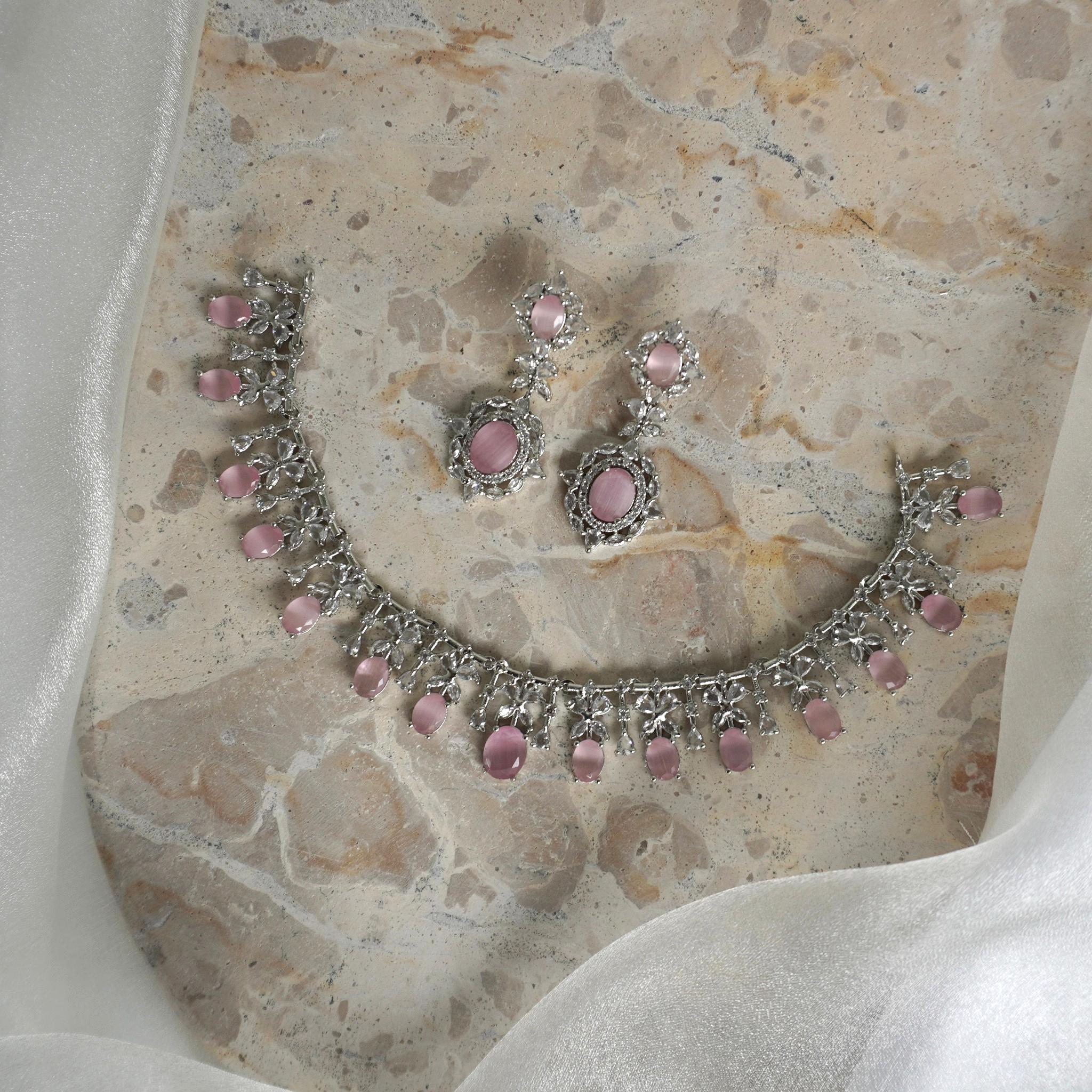 Imaan Zirconia Necklace Set