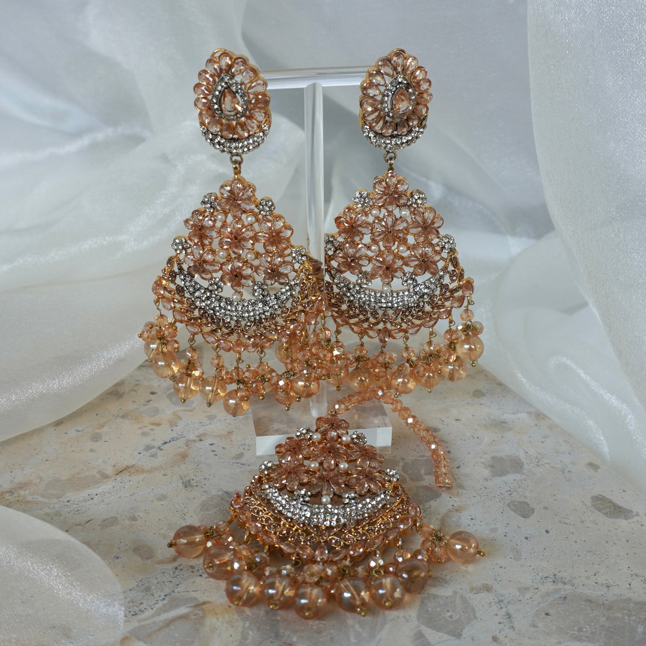 Zehra Floral Tikka Set