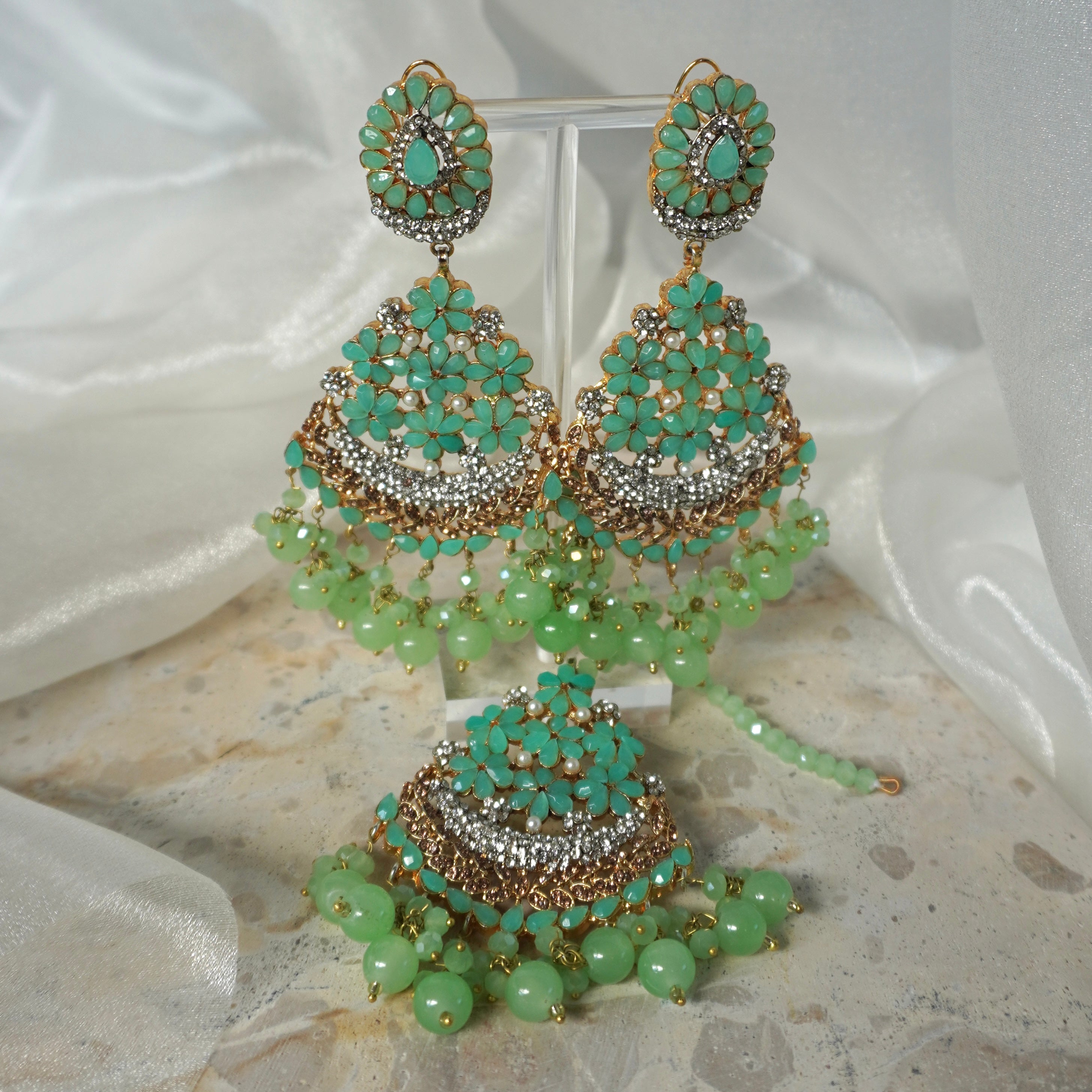 Zehra Floral Tikka Set