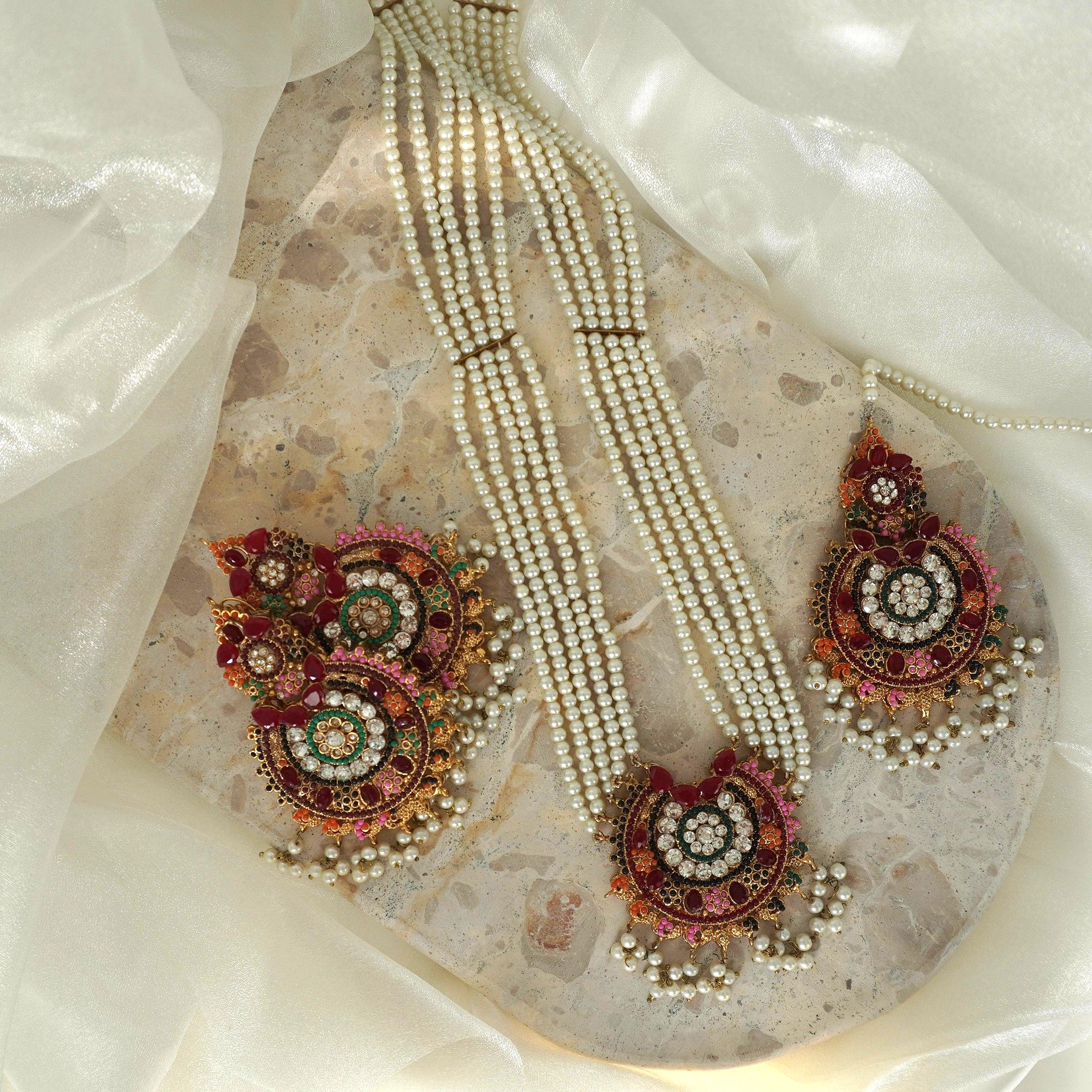 Aiman Long (Mala) Necklace Set