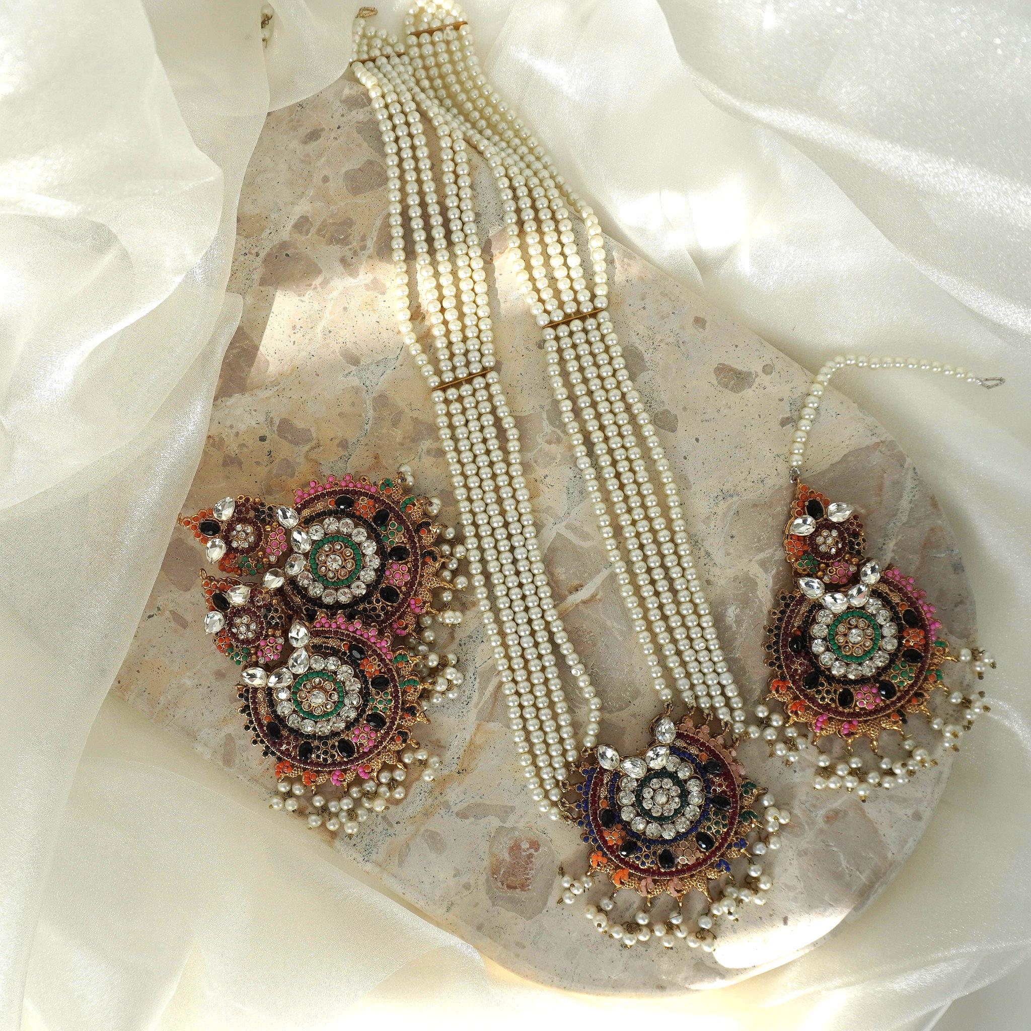 Aiman Long (Mala) Necklace Set