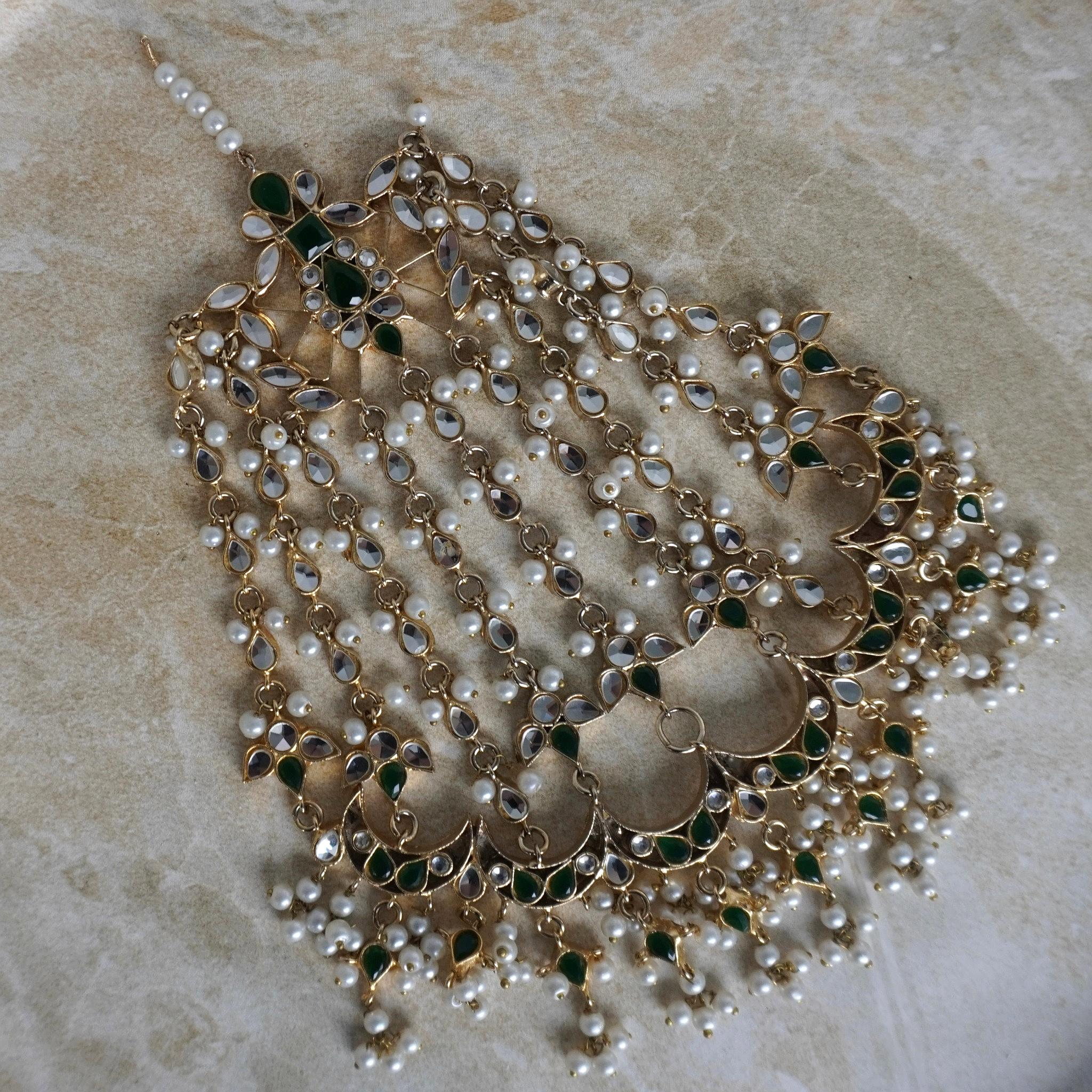 Floral Heavy Kundan Jhumar