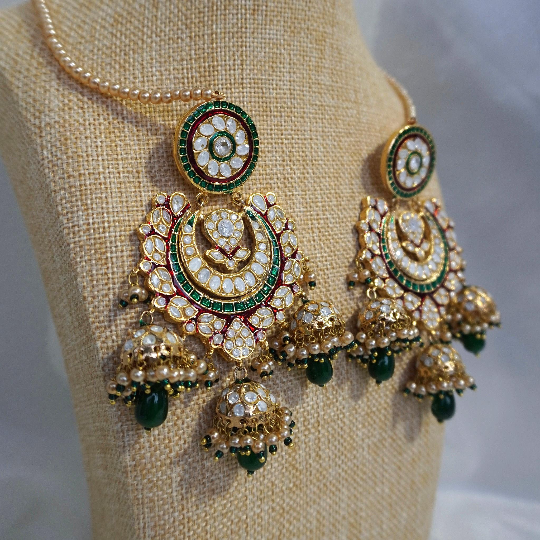 Haya Large Kundan Earrings