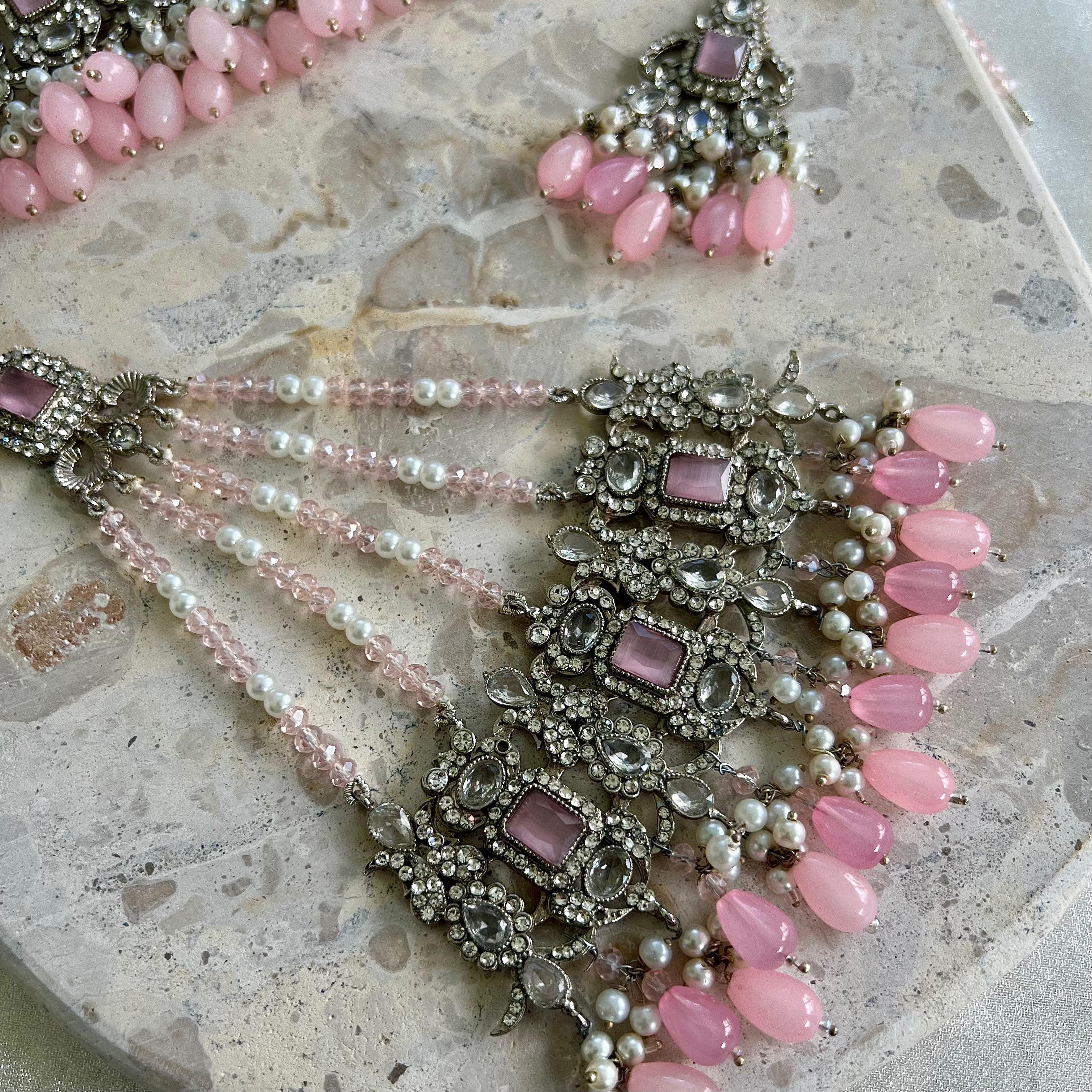 Haniya Choker Set - Silver