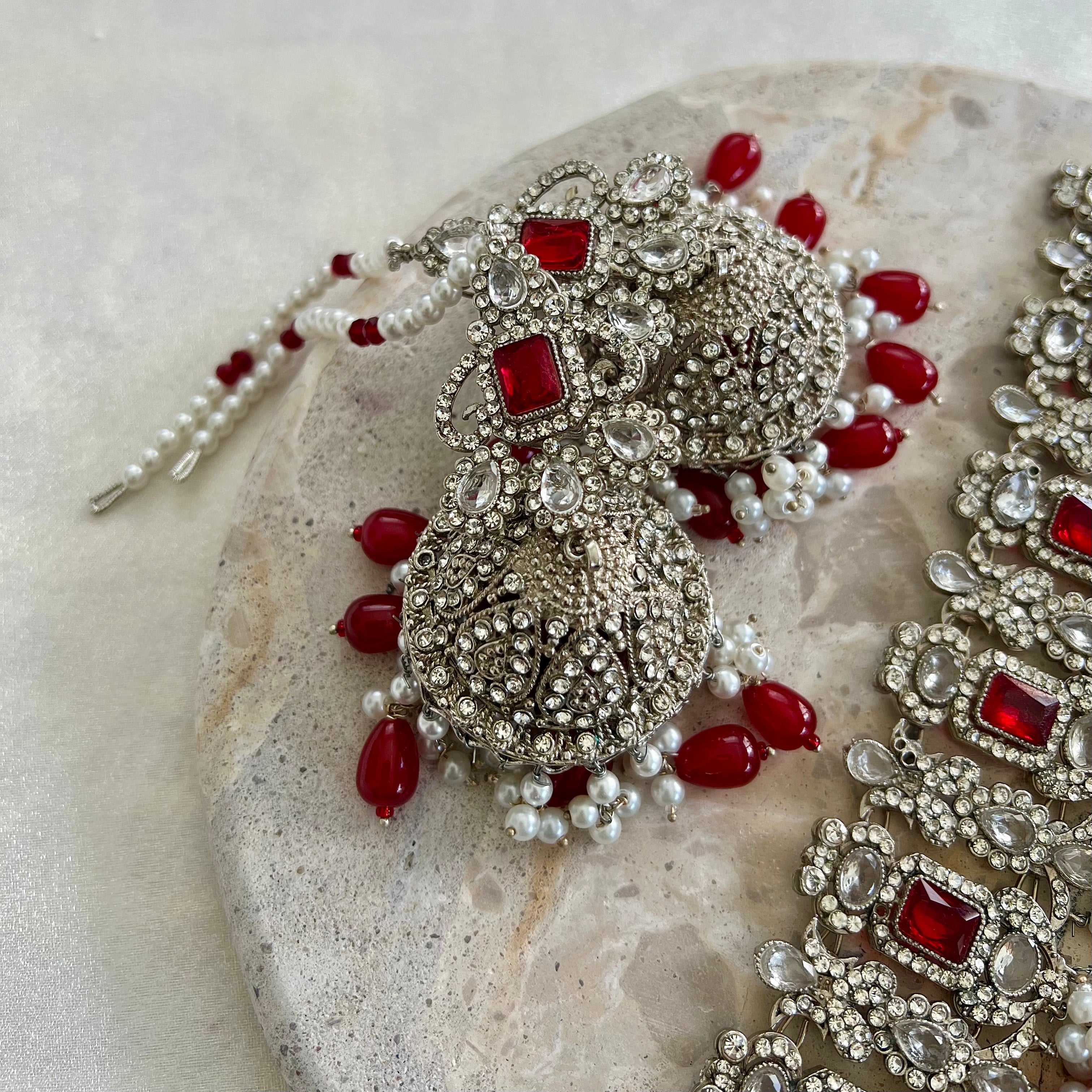 Haniya Choker Set - Silver