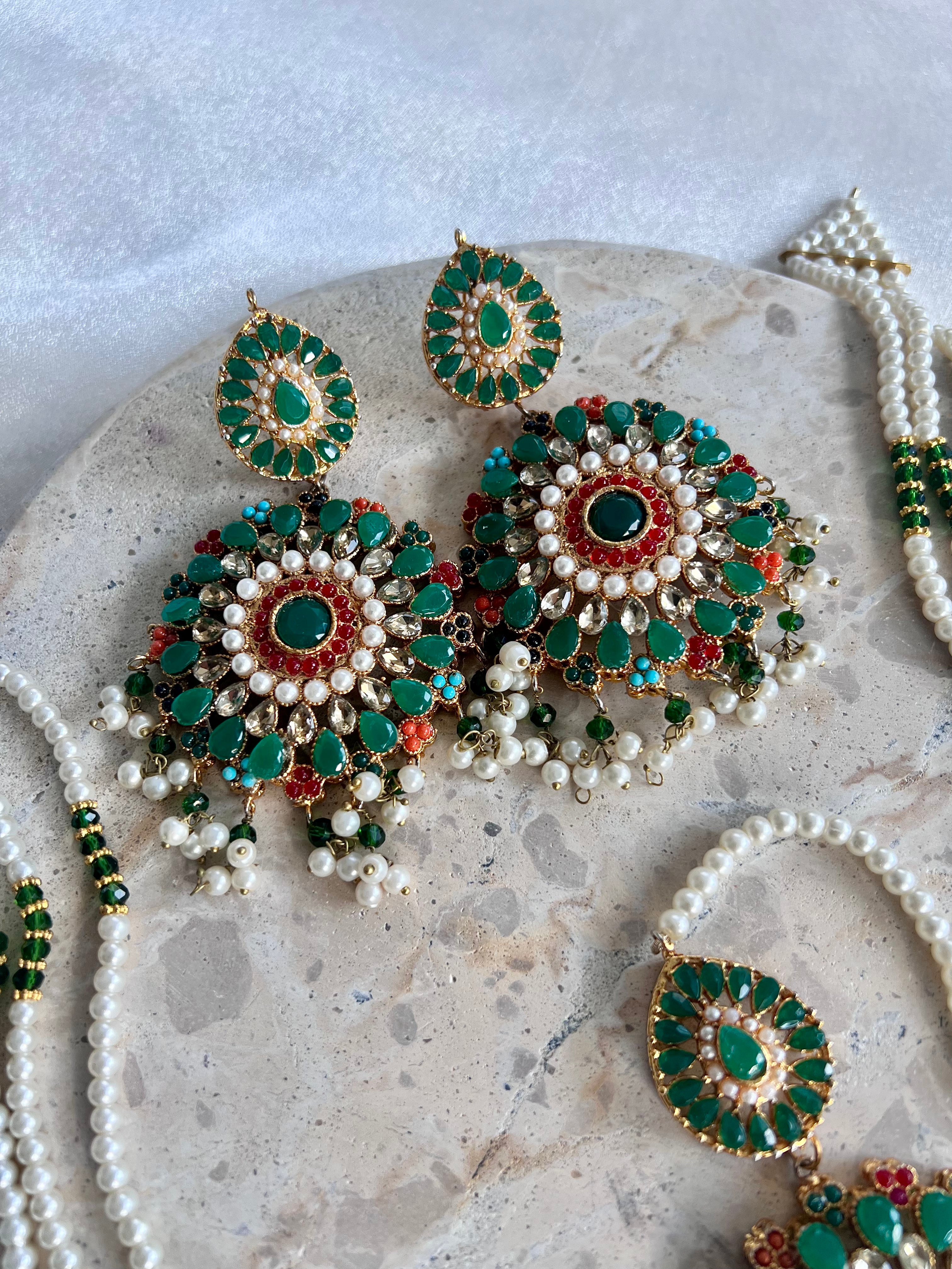 Aaira Long Necklace Set (Mala)