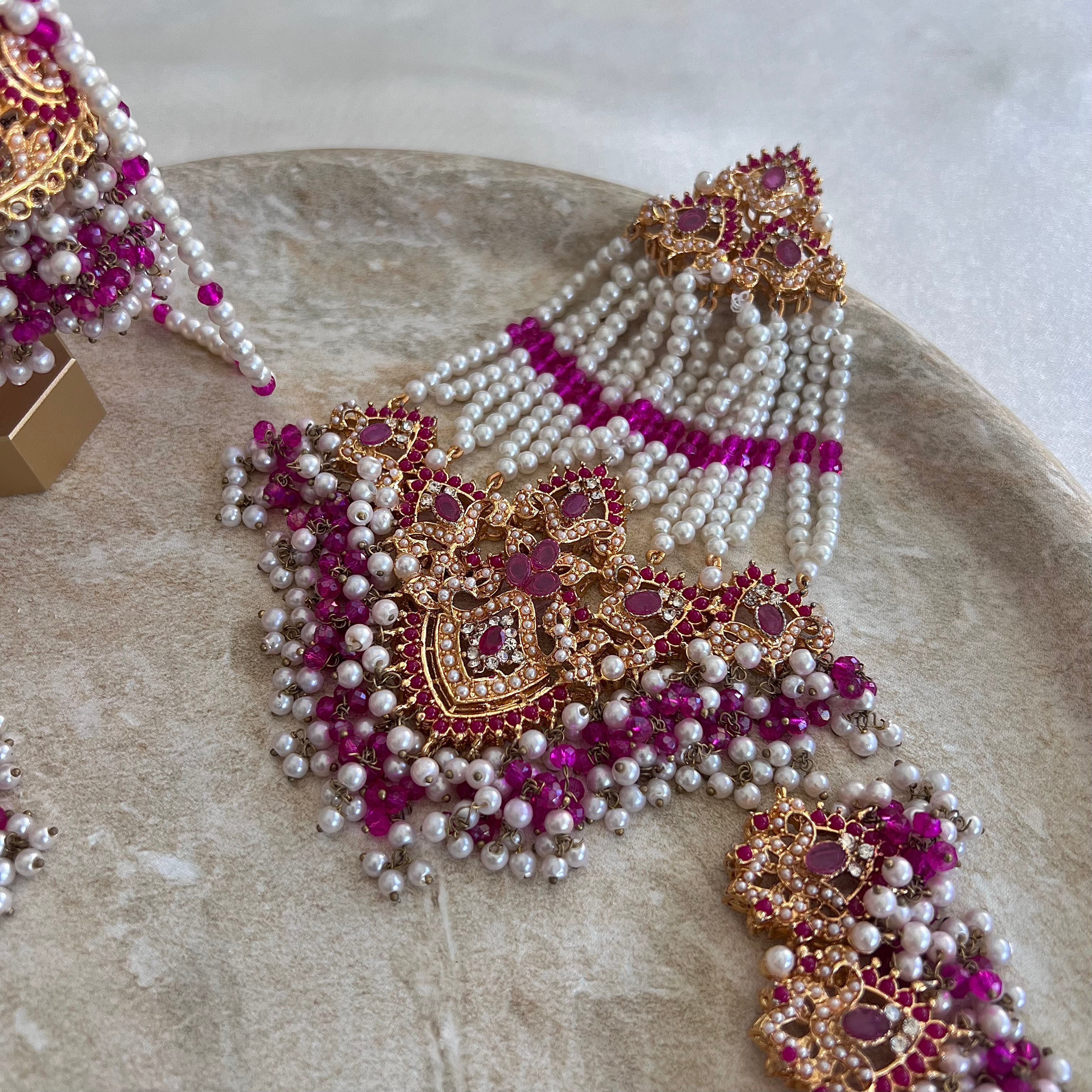 Maya Necklace Set - White