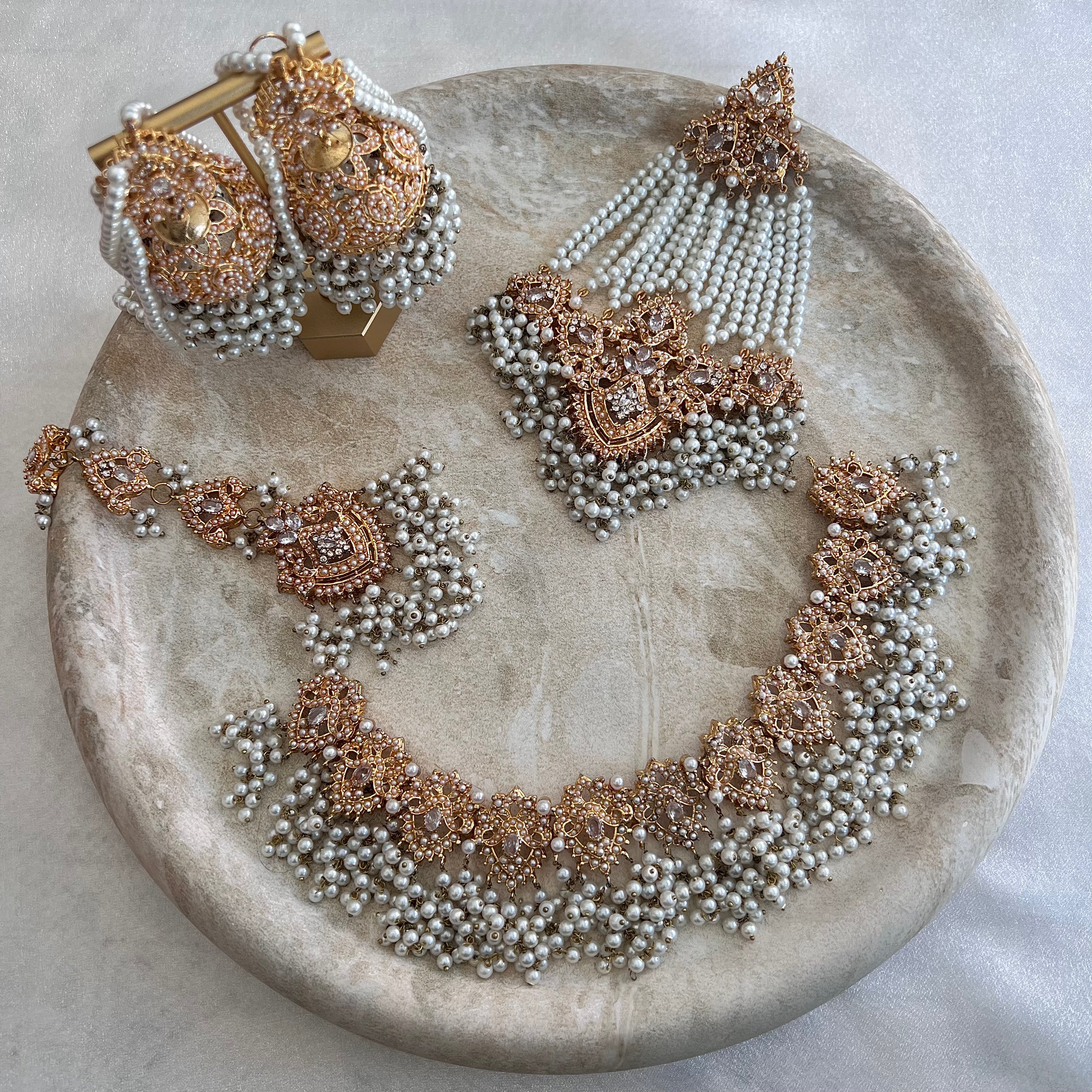 Maya Necklace Set - White