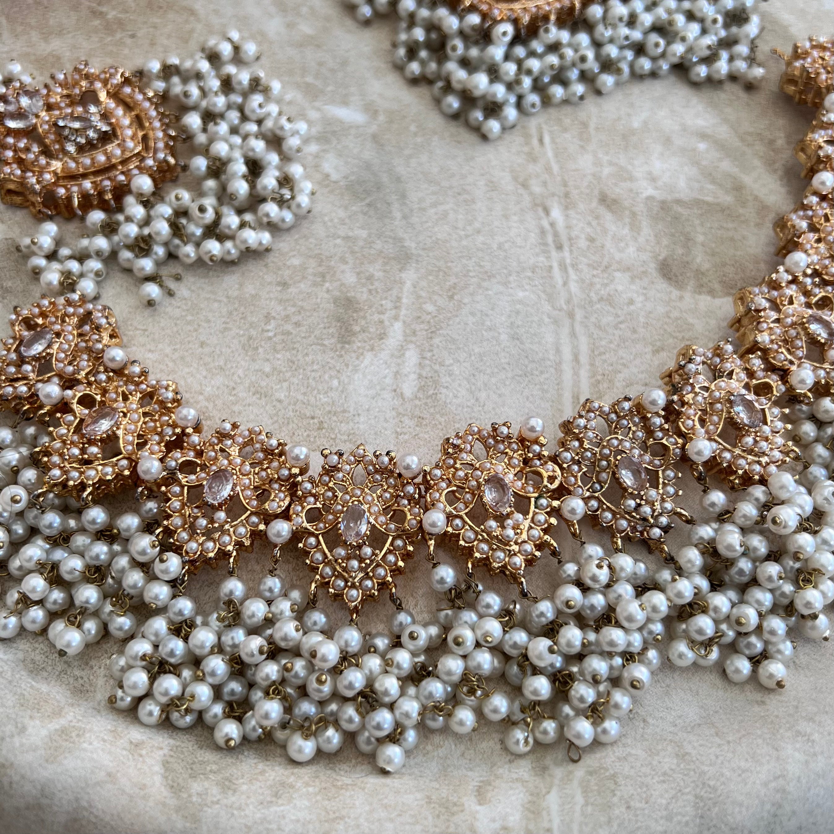 Maya Necklace Set - White