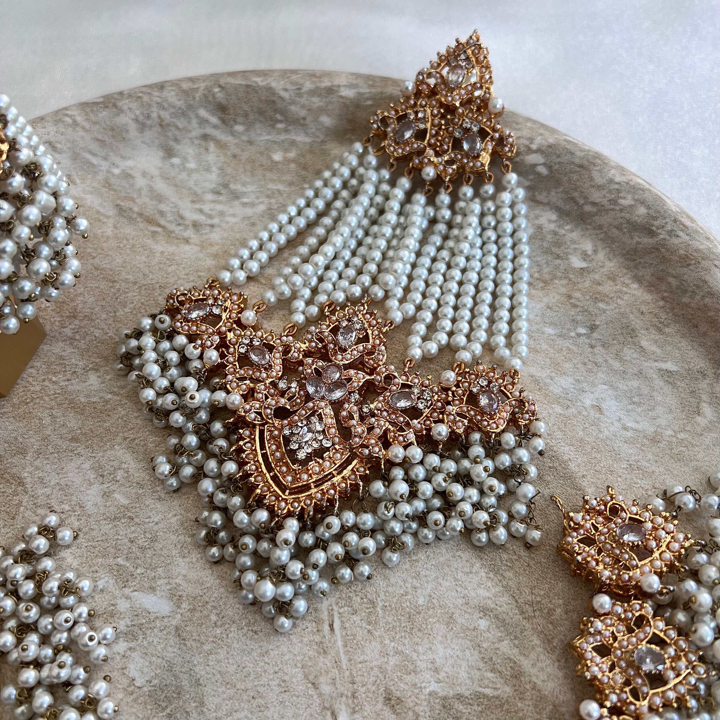Maya Necklace Set - White