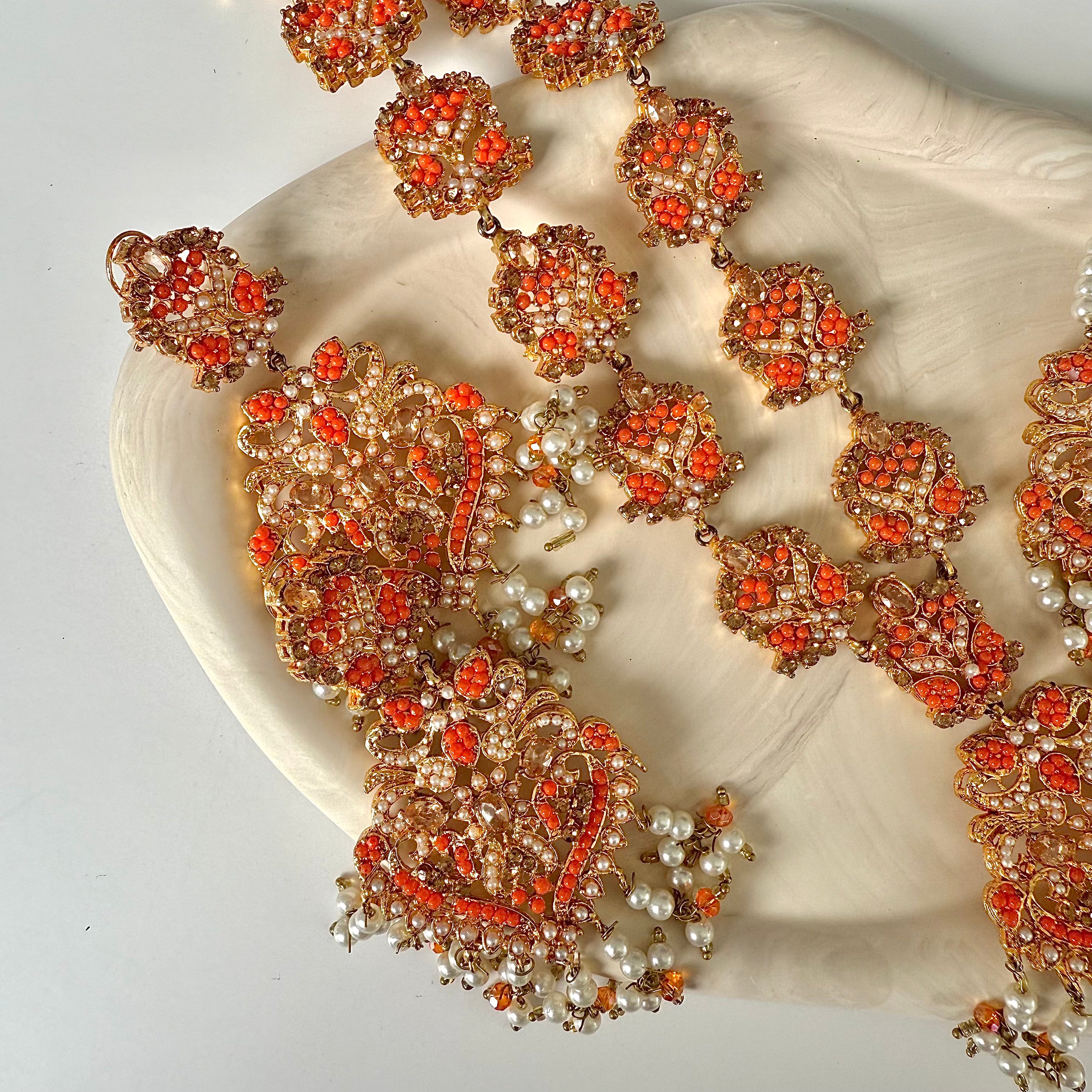 Sahar Long Necklace Set (Mala)