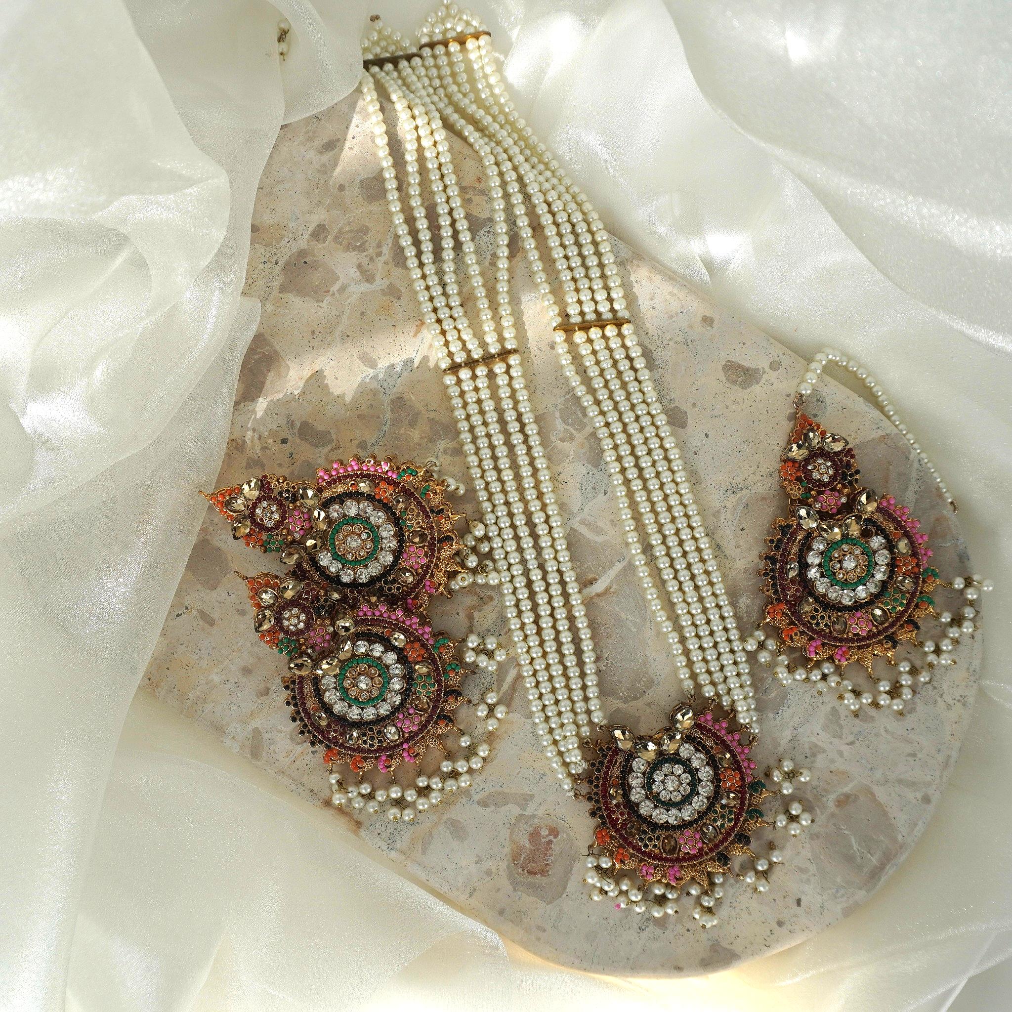 Aiman Long (Mala) Necklace Set