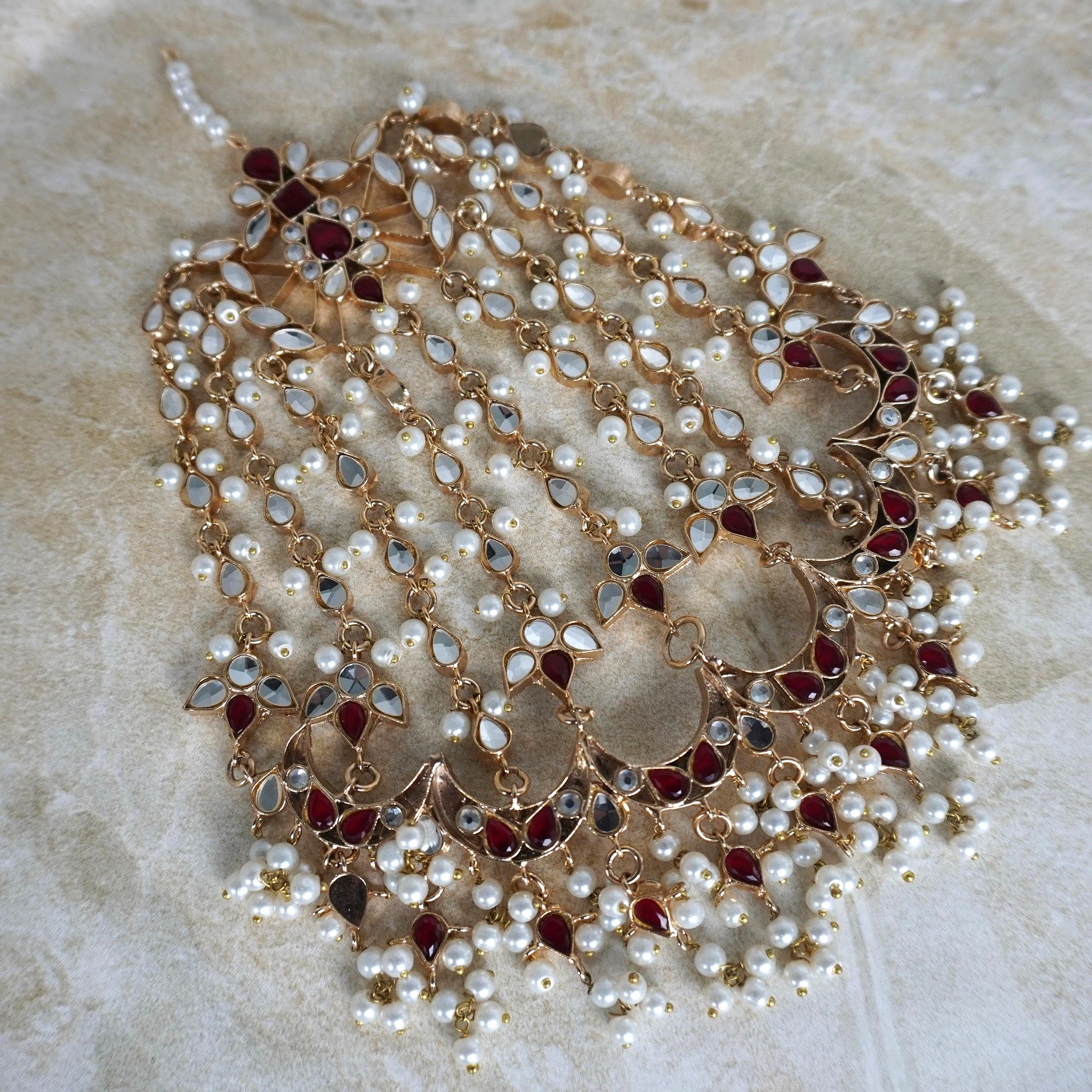 Floral Heavy Kundan Jhumar