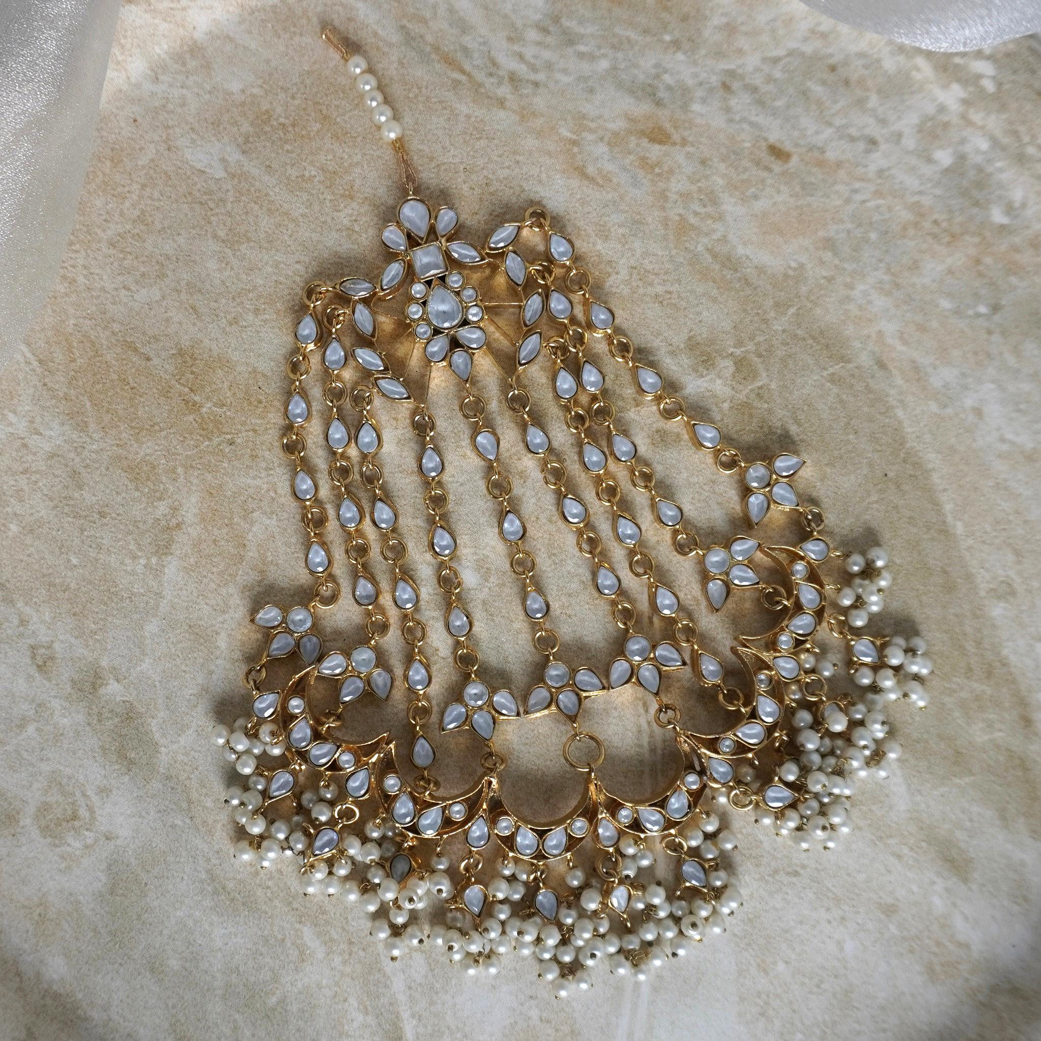 Floral Heavy Kundan Jhumar