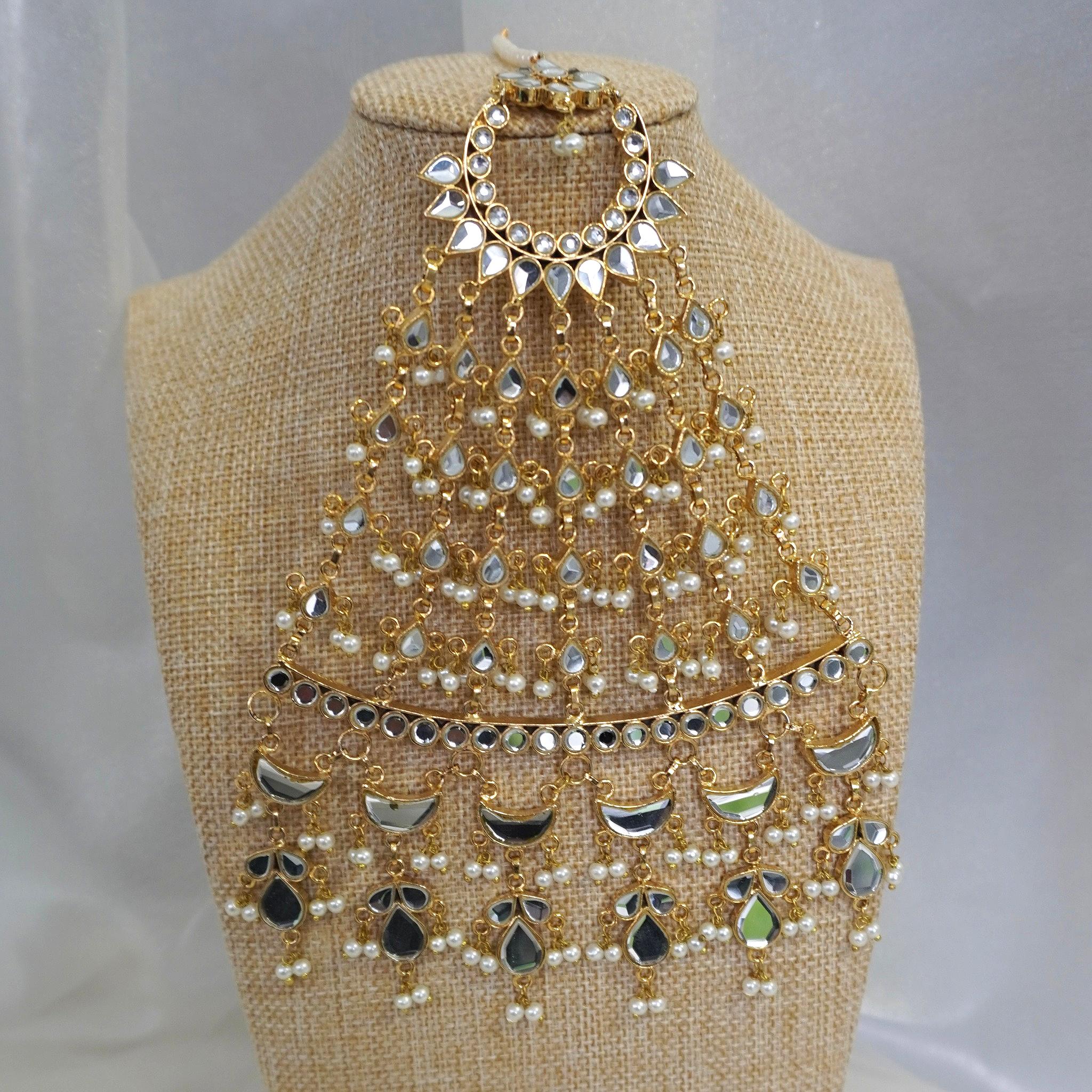 Gulbahaar Gold Plated Kundan Jhumar