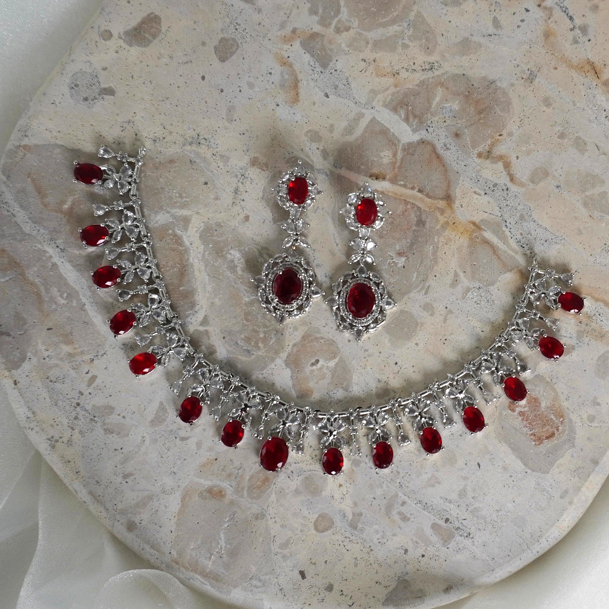Imaan Zirconia Necklace Set